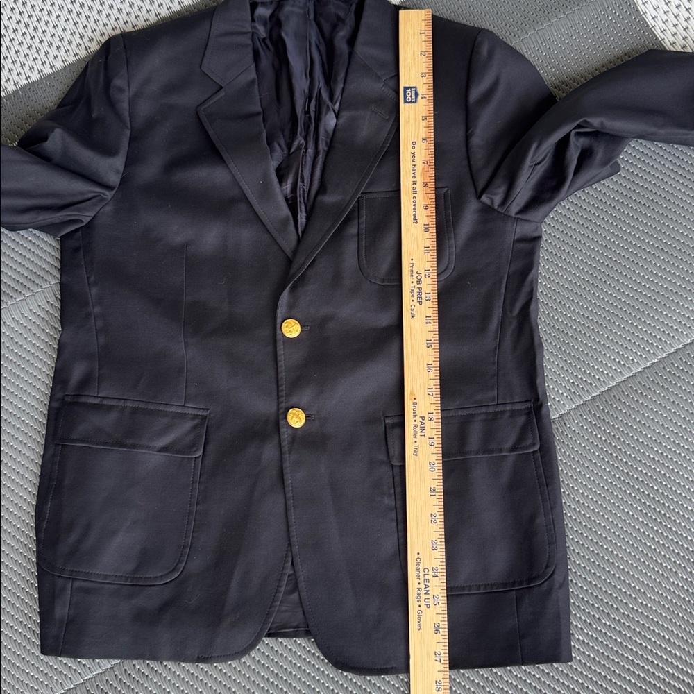 Loro Piana Brooks Brother Blazer Women’s Medium / Large Size 20 Black - Picture 13 of 15